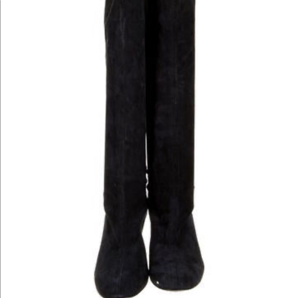 Robert Clergerie Navy Suede Tall Boots